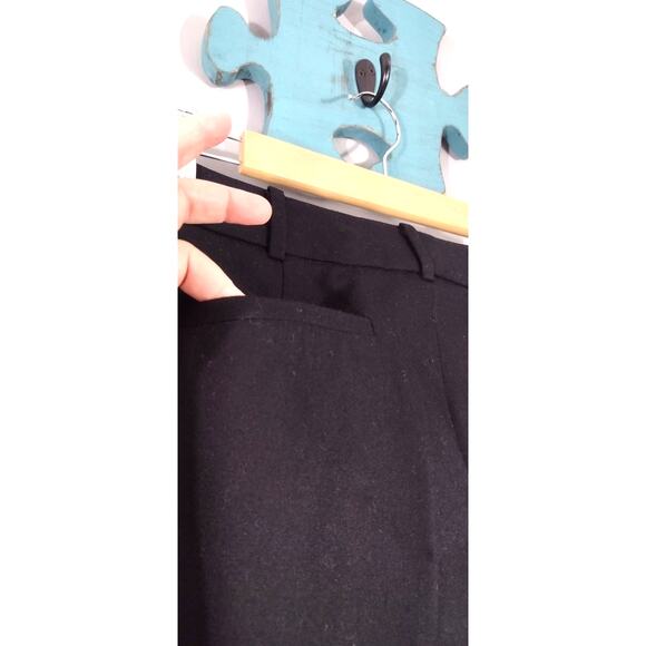Talbots Signature Straight Black Wool Spandex Blend Trouser Size 10L - Picture 4 of 13